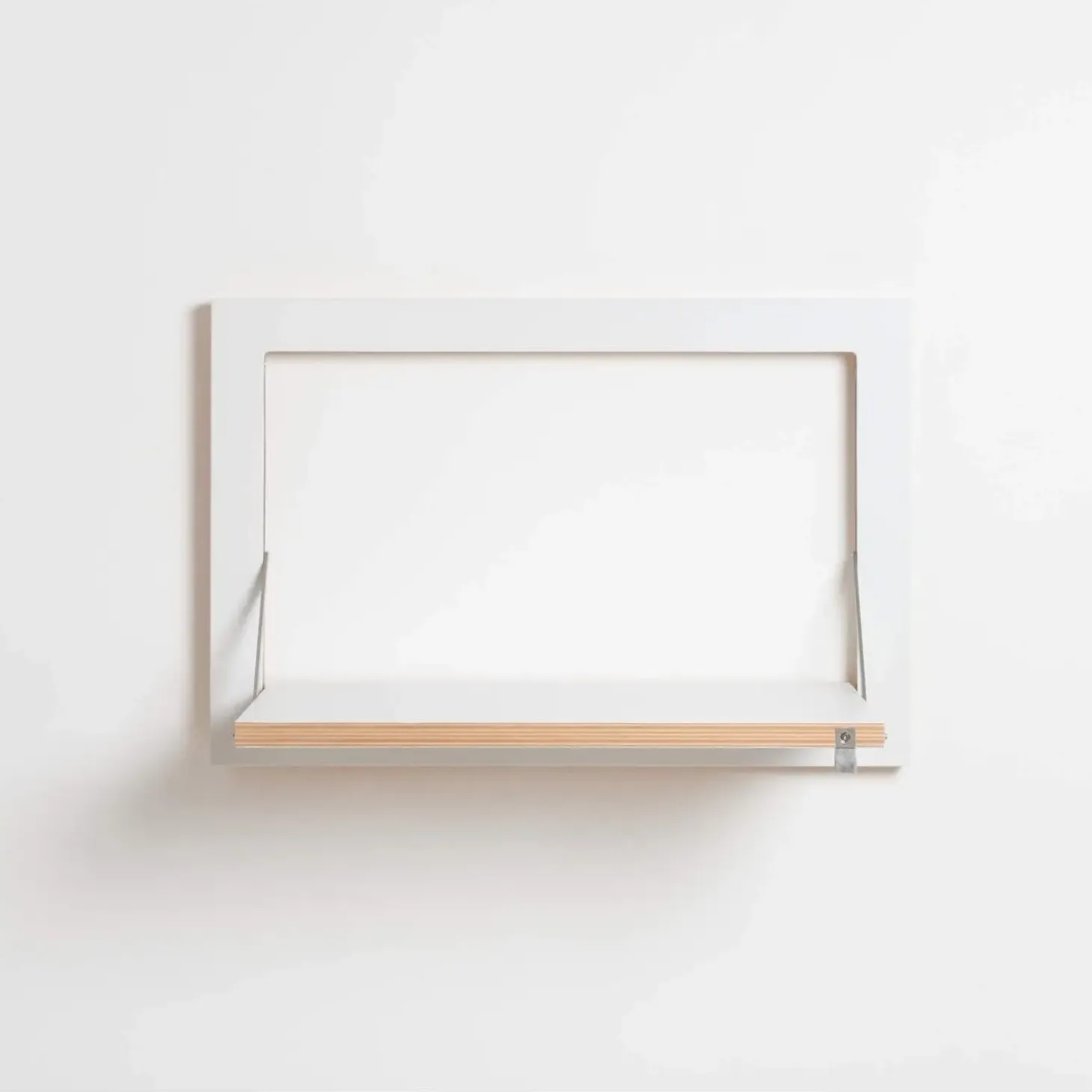 Ambivalenz Fläpps Hylde - Foldbar - 60 x 40 cm - Hvid birk