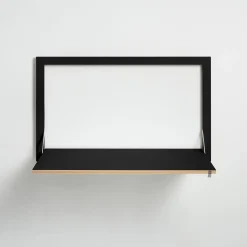 Ambivalenz Fläpps - Vægskrivebord - Secretary - Sort - 100x60 cm