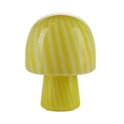 Bahne - Funghi bordlampe med striber - Gul