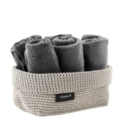 Blomus - Crochet Robe Basket - Sand - TELA