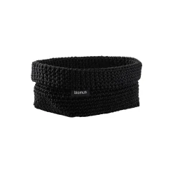 Blomus - Crochet Rope Basket - L - Black - TELA
