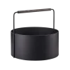 Blomus - Firewood Basket -ASHI- Brown eg håndtag - L - 42x 45 cm