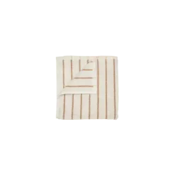Blomus - Guest towel -ARTO- colour Moonbeam/Amber Brown thin stripes