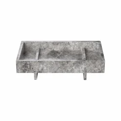 Blomus - Marble Tray - Sharkskin - ABENTO - H18 x L7,5 x W30 cm
