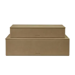 Blomus - Set of 2 Storage Boxes - SAHLA - Indian Tan