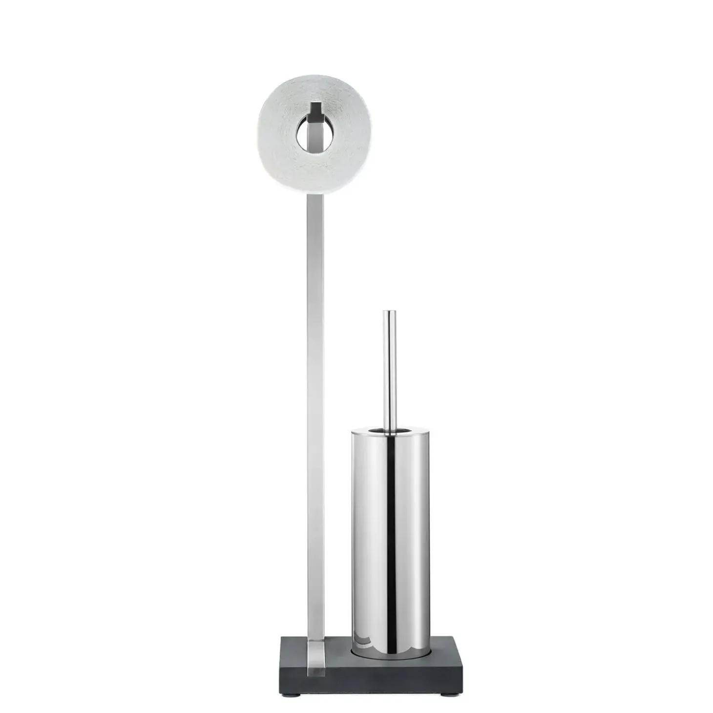 Blomus - Toilet Paper Holder and Brush - polished - MENOTO