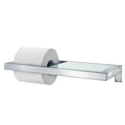 Blomus - Toilet Paper Holder with glass shelf - matt - MENOTO