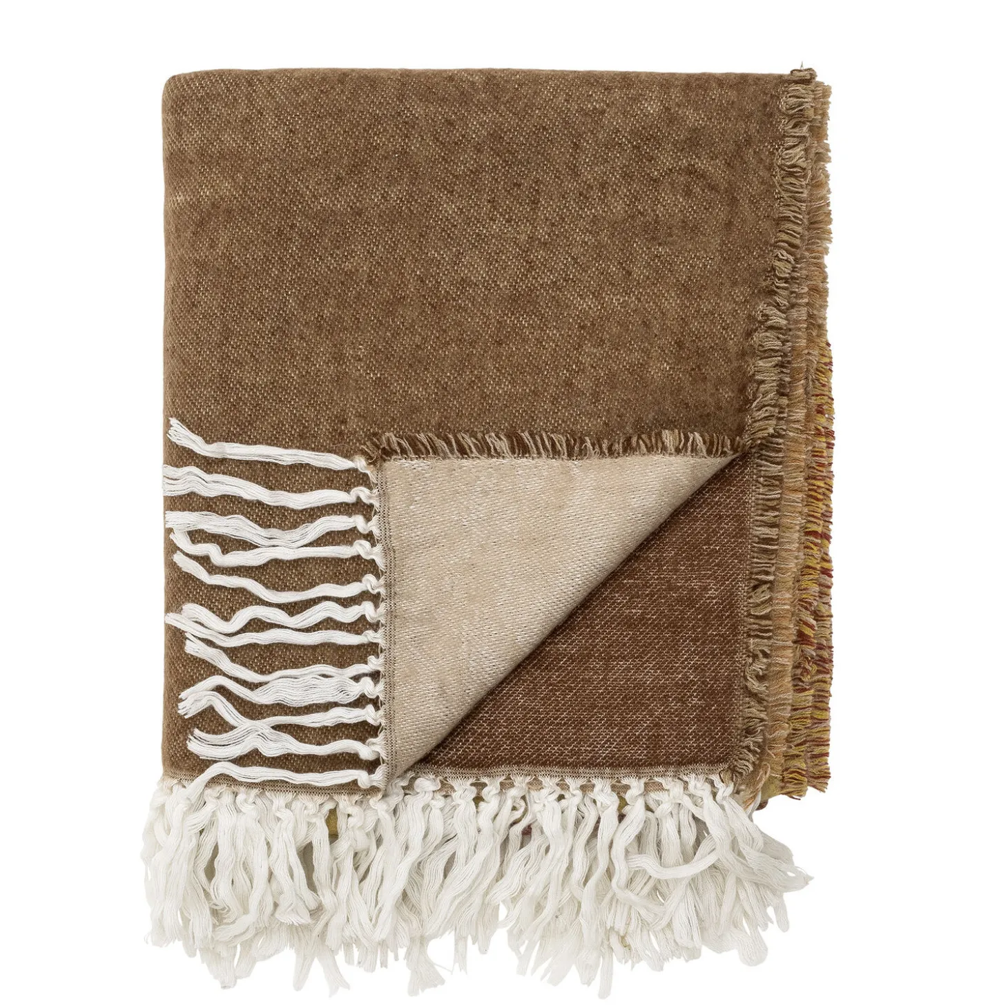 Bloomingville - Ara Plaid, Brun, Akryl
