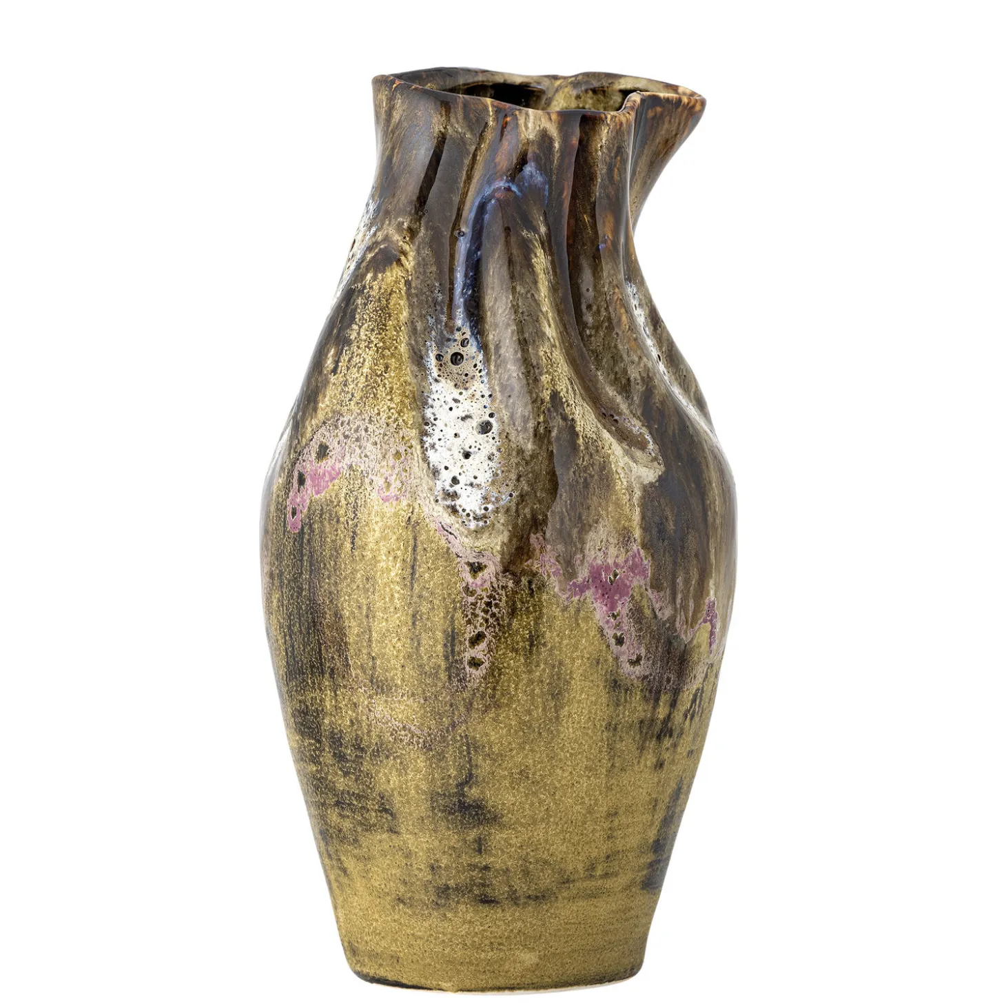 Bloomingville - Benoit Vase, Brun, Stentøj