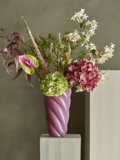 Bloomingville - Hydrangea Kunstig stilk - Rosa, Plastik
