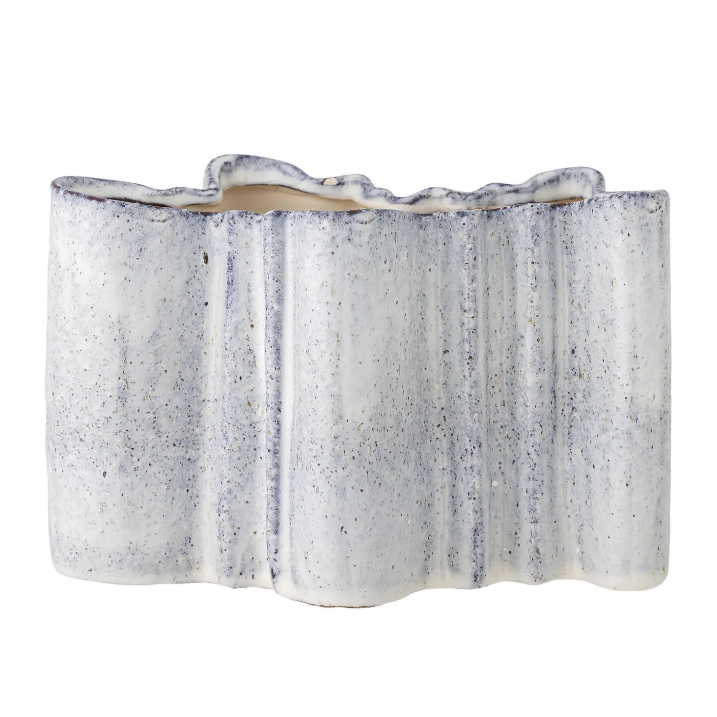 Bloomingville - Lindae Vase, Blå, Stentøj