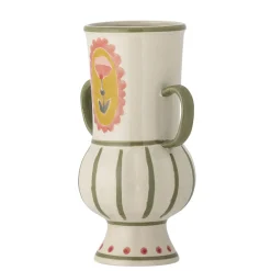 Bloomingville - Odina Vase, Grøn, Stentøj