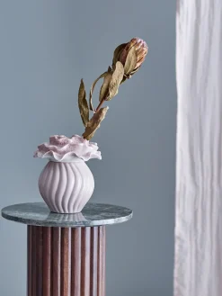 Bloomingville - Petalia Vase, Rosa, Stentøj