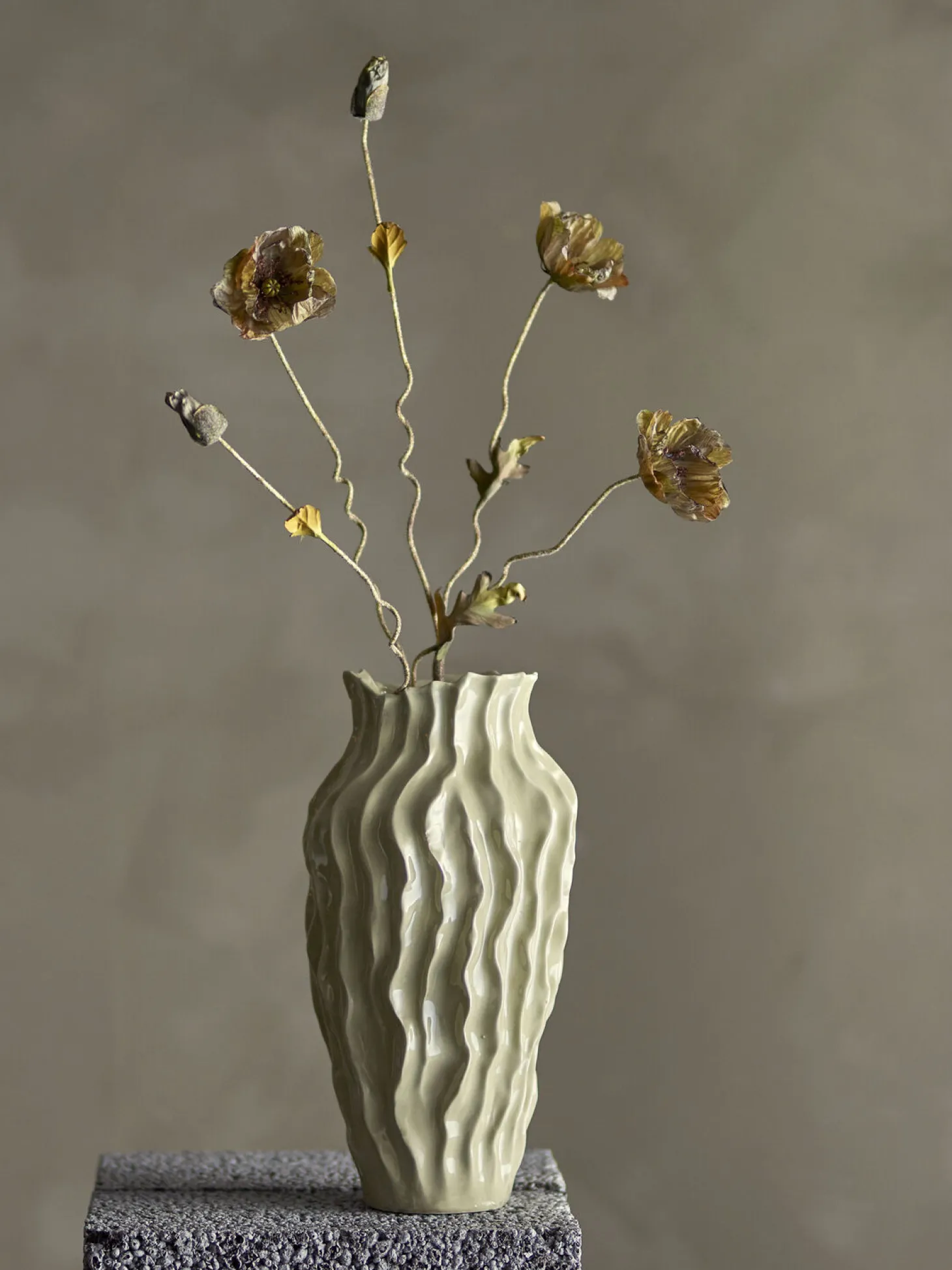 Bloomingville - Poppy Kunstig stilk - Brun, Plastik