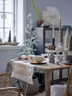 Bloomingville - Twist Stearinlys, Brun, Parafin, sæt med 2 styk