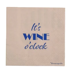 Bloomingville - Wine Serviet, Blå, FSC® Mix, Papir