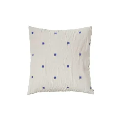 Broste Copenhagen - Pudebetræk - Tove - Baja Blue - W60 x L60 cm