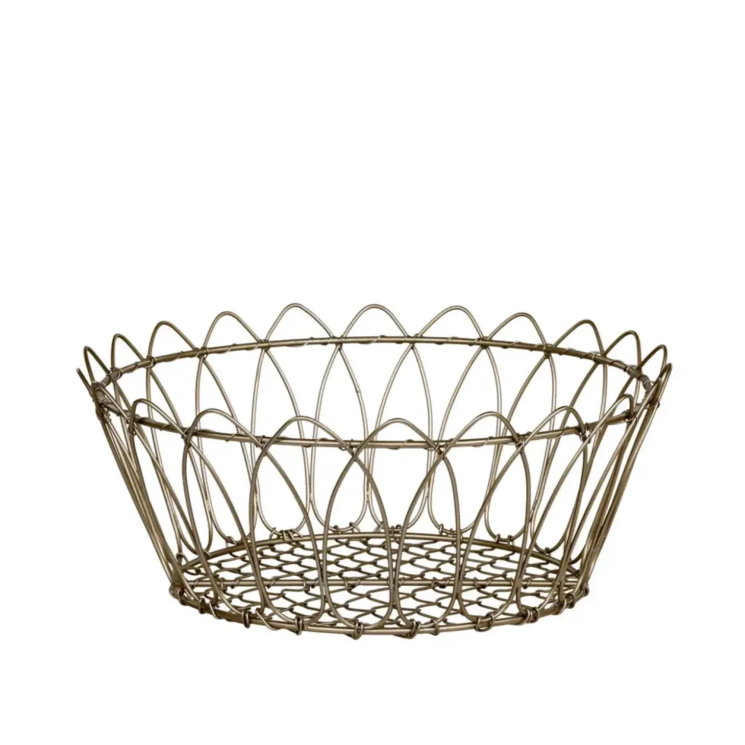 Chic Antigue - Kurv - fil de fer - Messing - Ø 27 cm