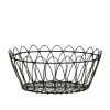 Chic Antigue - Kurv - fil de fer - Sort - Ø 27 cm
