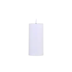Chic Antique - Bloklys LED til udendørs inkl. batteri - H15 x Ø7 cm