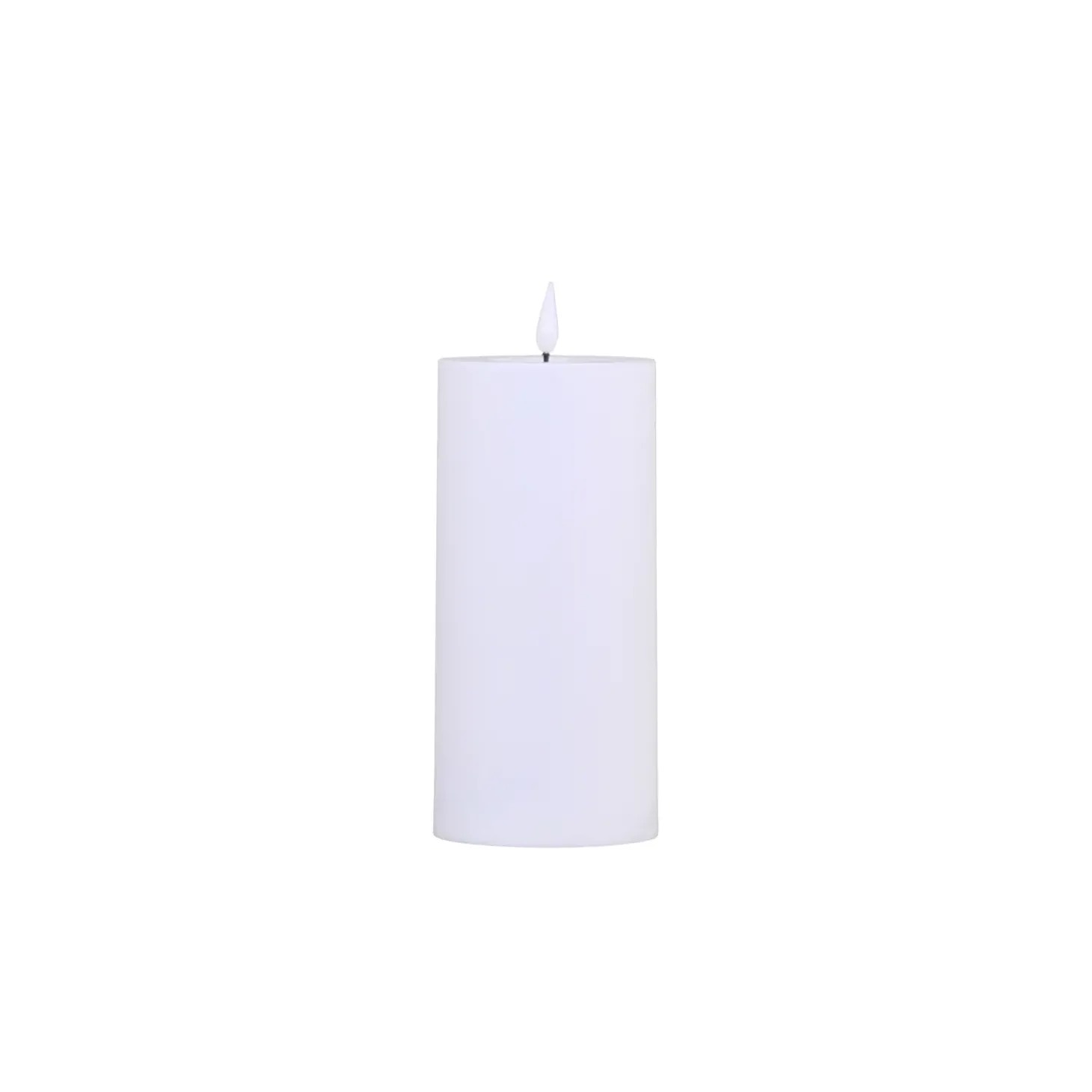 Chic Antique - Bloklys LED til udendørs inkl. batteri - H15 x Ø7 cm