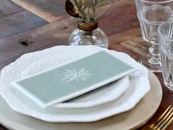 Chic Antique - Serviet - Blomst - 20x10 cm - Verte