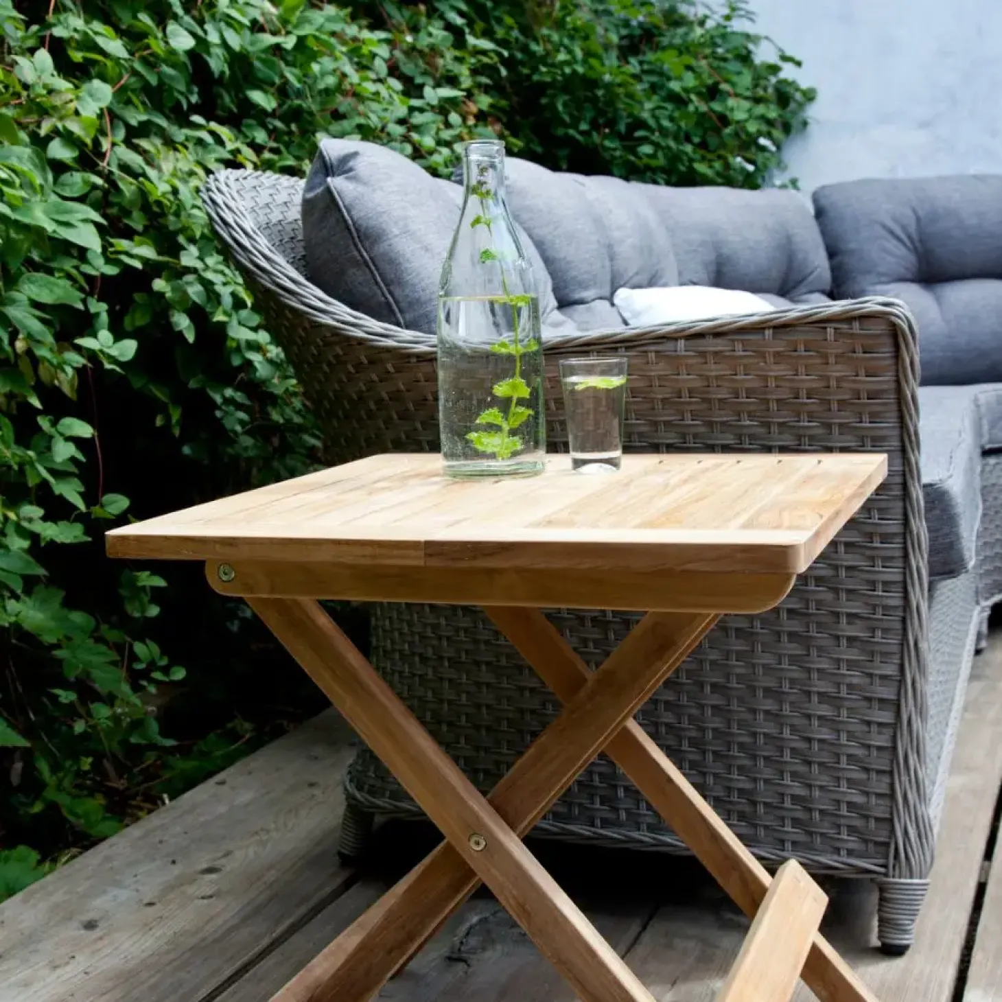 Cinas - Classic klapbord 50x50cm teak