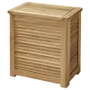 Cinas - Opbevaringsboks m. jalousi, stor, teak