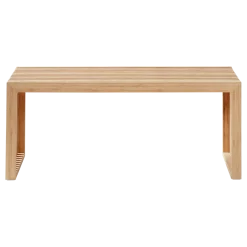 Cinas - Rib bænk 104x35cm bambus