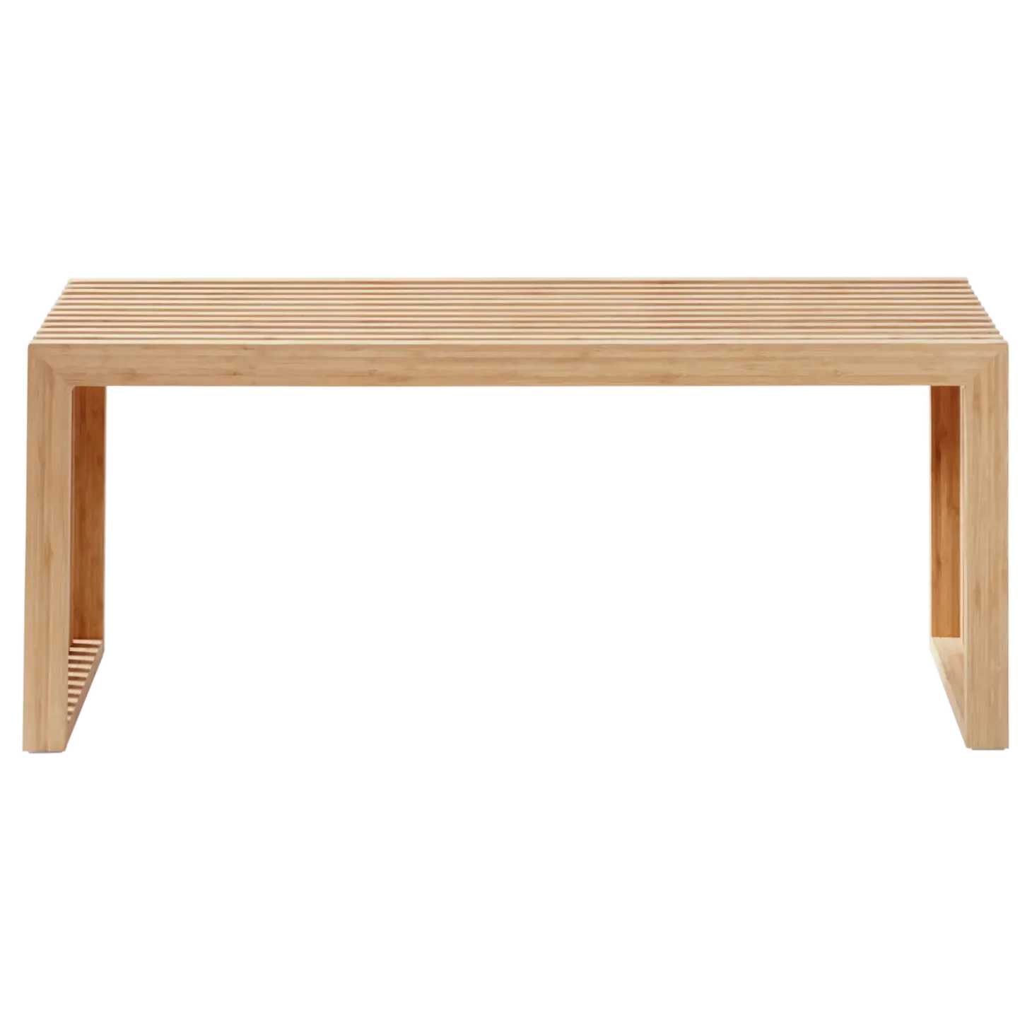 Cinas - Rib bænk 104x35cm bambus