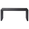 Cinas - Rib bænk 104x35cm mahogni mat sort
