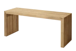 Cinas - Rib bænk 104x35cm teak