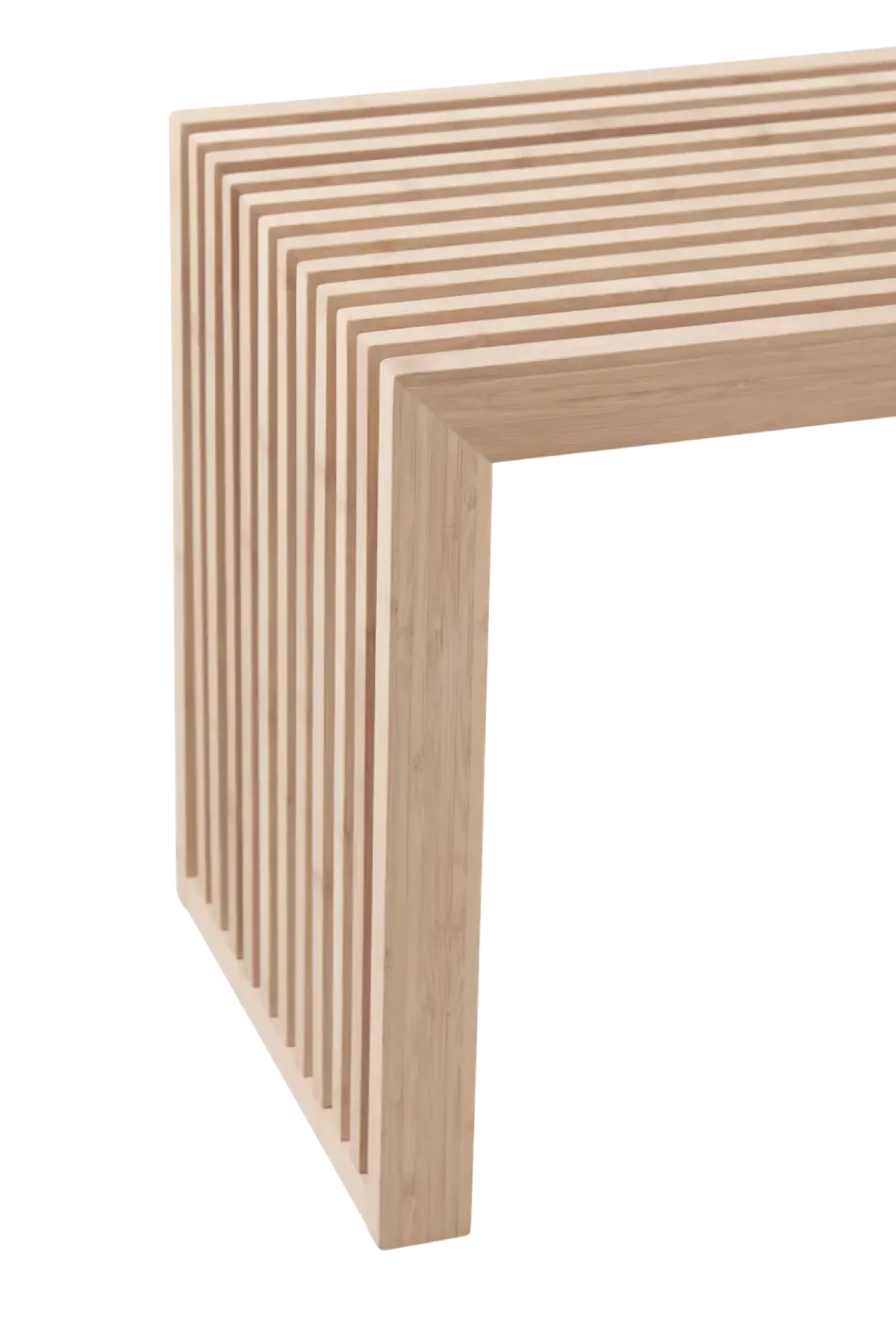 Cinas - Rib 2-pers bænk 73x35x43cm bambus
