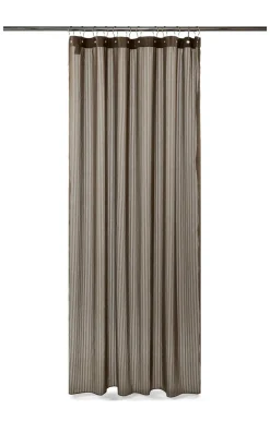 Compliments - Badeforhæng - Lines shower curtain w/eyelets 220 cm - Brun