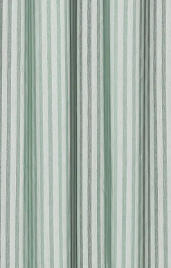 Compliments - Badeforhæng - Lines shower curtain w/tape 220 cm - Støvet grøn