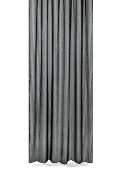 Compliments - Badeforhæng - Lines shower curtain w/tape 200 cm - Sort