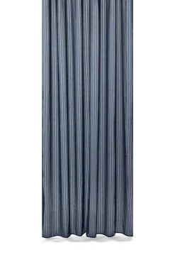 Compliments - Badeforhæng - Lines shower curtain w/tape 200 cm - Mørk blå