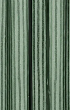Compliments - Badeforhæng - Lines shower curtain w/tape 200 cm - Skovgrøn