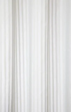 Compliments - Badeforhæng - Lines shower curtain w/tape 220 cm - Mørk blå
