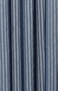 Compliments - Badeforhæng - Lines shower curtain w/tape 220 cm - Mørk blå