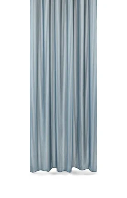 Compliments - Badeforhæng - Lines shower curtain w/tape 200 cm - Sea blue