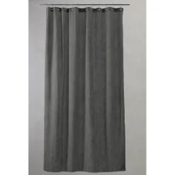 Compliments - Badeforhæng - Pine shower curtain w/eyelets 220 cm - Mørk grå