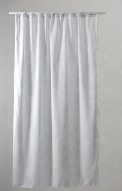 Compliments - Badeforhæng - Pine shower curtain w/tape 200 cm - Lys grå