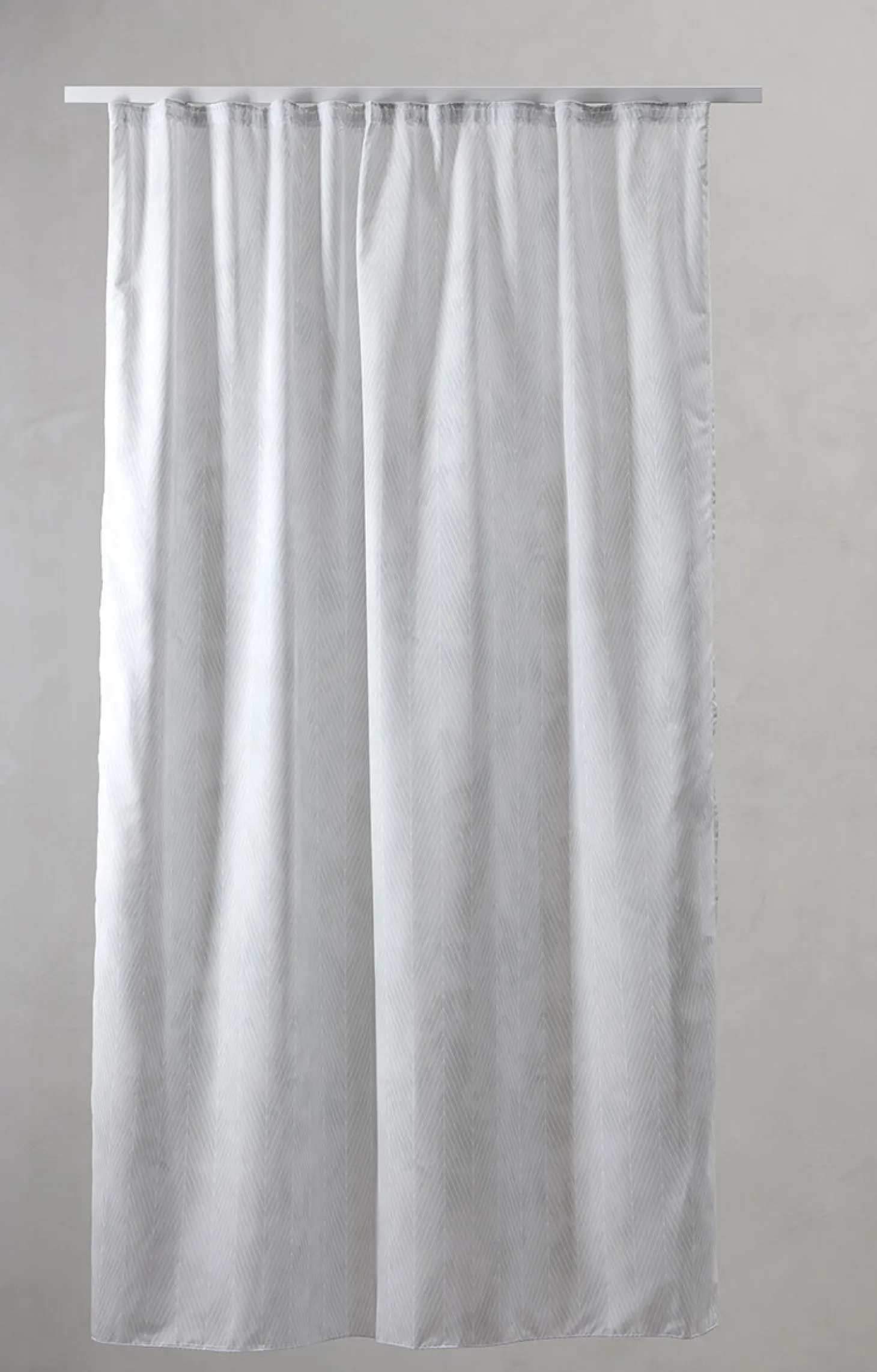 Compliments - Badeforhæng - Pine shower curtain w/tape 200 cm - Lys grå