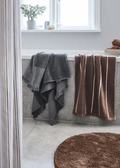 Compliments - Bademåtte - Loop Bath Mat dia. 75 cm - Ler
