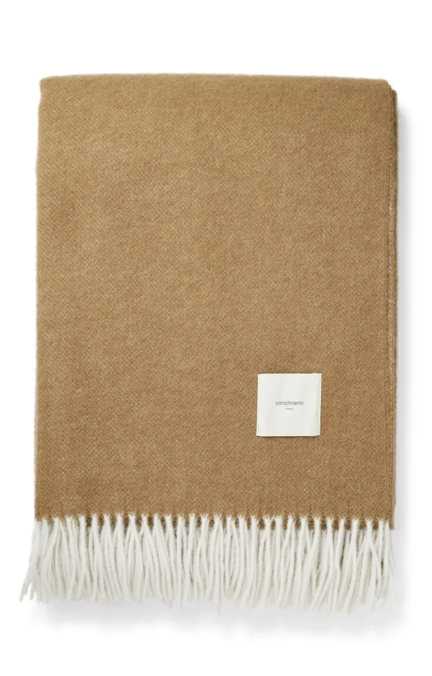 Compliments - Plaid - Duo Throw - 140x200 cm - Camel
