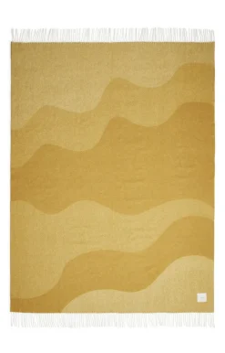 Compliments - Plaid - Waves Throw - 140x200 cm - Mustard