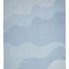 Compliments - Plaid - Waves Throw - 140x200 cm - Mineral blue