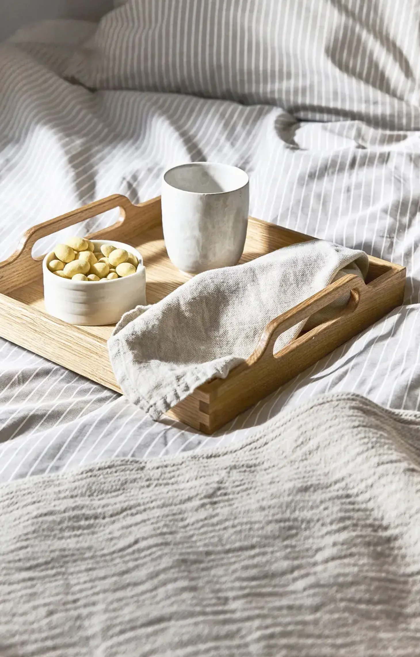 Compliments - Sengetøj - Fjord Bed Linen 140x200/60x63 cm - Sand