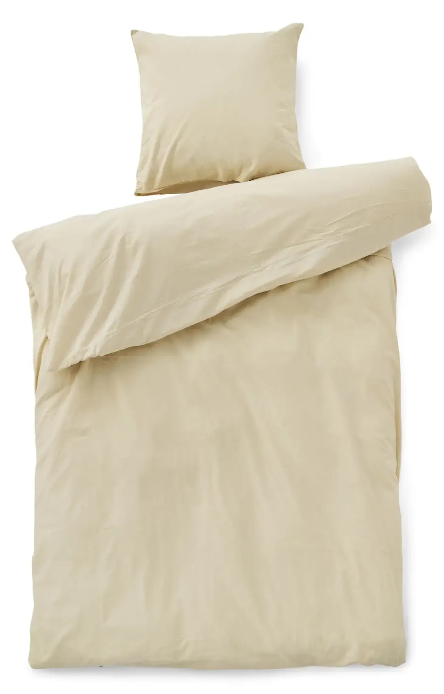 Compliments - Sengetøj - Stone Bed Linen 140x220/60x63 cm - Champagne